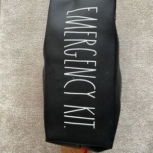 Rae Dunn Black Emergency Kit Pouch NWT